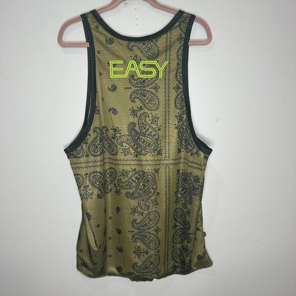 Nike Dri-Fit KD Mesh Tank Top Easy Green Black Jersey Men's Size Large Bandana - Picture 10 of 10